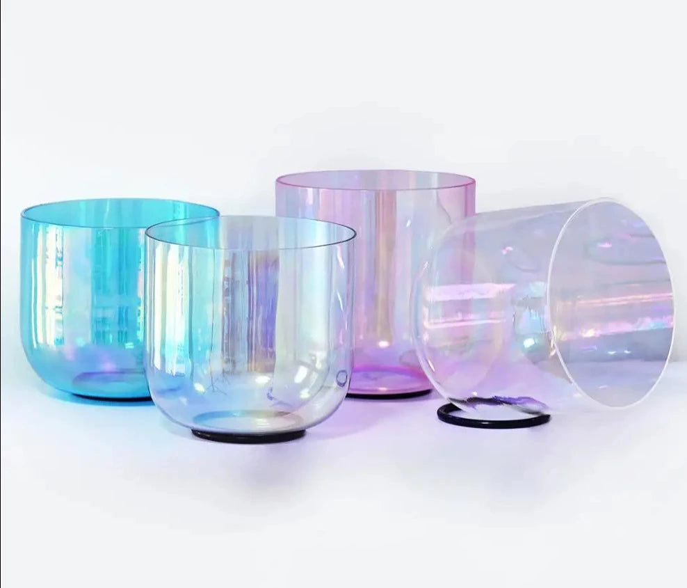6inch Clear Cosmic Light Crystal Singing Bowl