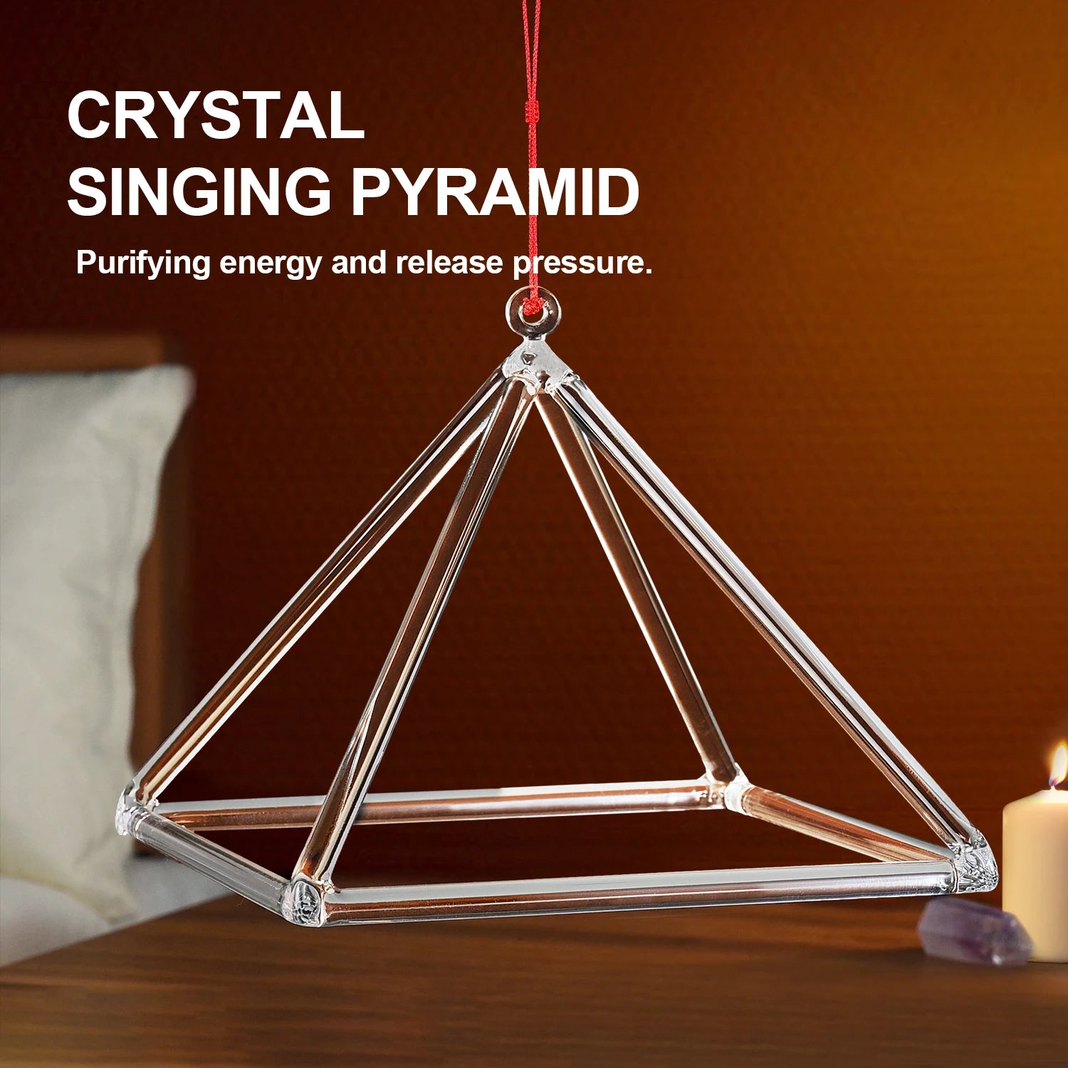 8"or 9" Crystal Singing Pyramid